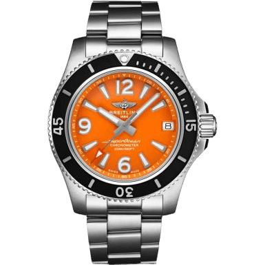 Superocean 36 Stainless Steel / Orange / Bracelet
