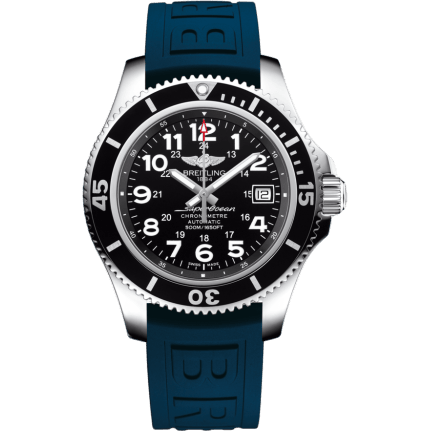 Breitling Superocean II 42 Stainless Steel / Volcano Black / Rubber / Pin A17365C9/BD67/148S/A18S.1