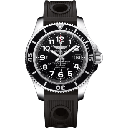 Breitling Superocean II 42 Stainless Steel / Volcano Black / Rubber A17365C9.BD67.202S