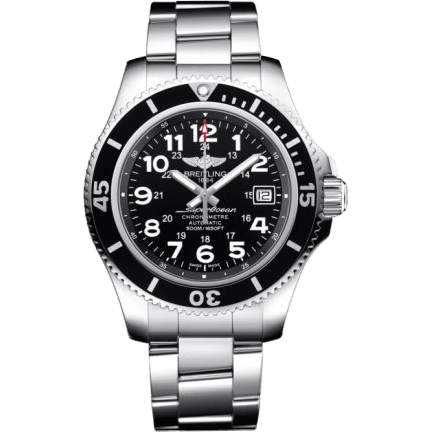 Breitling Superocean II 42 Stainless Steel / Volcano Black / Bracelet A17365C91B1A1
