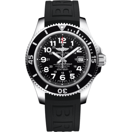 Breitling Superocean II 42 Stainless Steel / Volcano Black / Rubber / Folding A17365C91B1S2