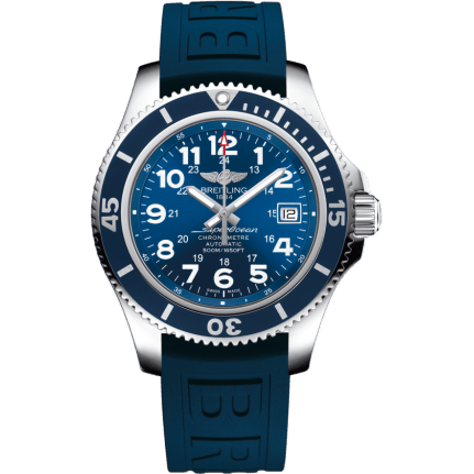 Breitling Superocean II 42 Stainless Steel / Blue / Mariner Blue / Rubber / Pin A17365D11C1S2