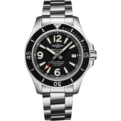 Superocean 42 Stainless Steel / Black / Bracelet