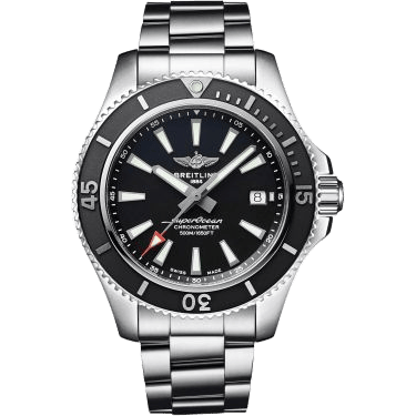 Superocean 42 Stainless Steel / Black / Bracelet / Japan