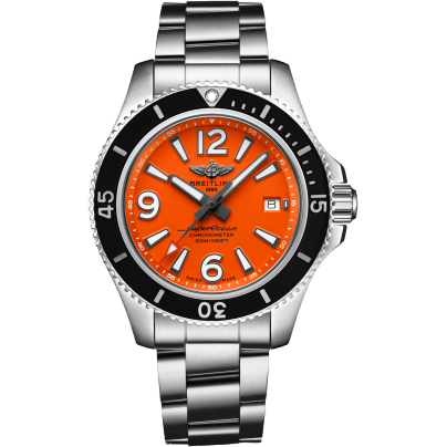 Superocean 42 Stainless Steel / Orange / Bracelet