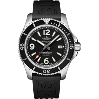 Superocean 44 Stainless Steel / Black / Rubber / Pin