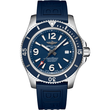 Superocean 44 Stainless Steel / Blue / Rubber / Pin