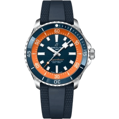 Breitling SuperOcean Automatic 42 Stainless Steel / Blue - Orange A173751B1C1S1