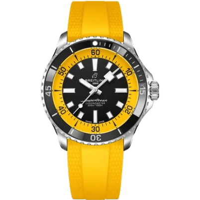 Breitling SuperOcean Automatic 42 Stainless Steel / Black - Yellow A173751C1B1S1