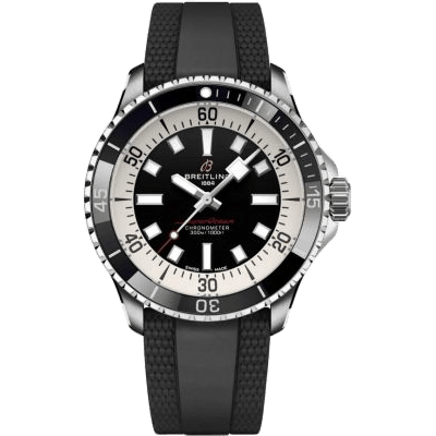 Breitling SuperOcean Automatic 42 Stainless Steel / Black / Rubber A17375211B1S1