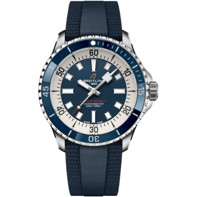 SuperOcean Automatic 42 Stainless Steel / Blue / Rubber