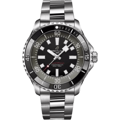 Breitling SuperOcean Automatic 44 Stainless Steel / Black / Bracelet / UK A173765A1B1A1