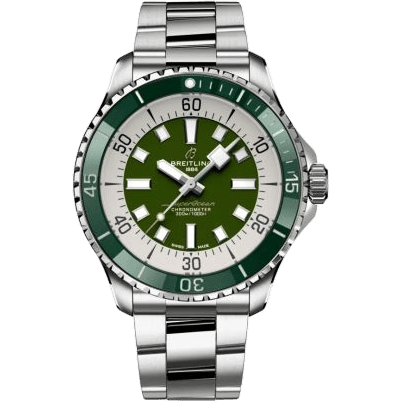 Breitling SuperOcean Automatic 44 Stainless Steel / Green / Bracelet A17376A31L1A1
