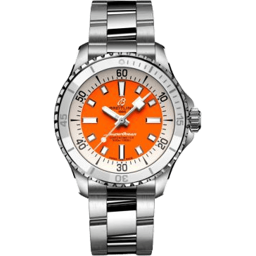 SuperOcean Automatic 36 Stainless Steel / Orange / Bracelet