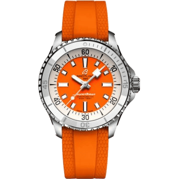 SuperOcean Automatic 36 Stainless Steel / Orange / Rubber