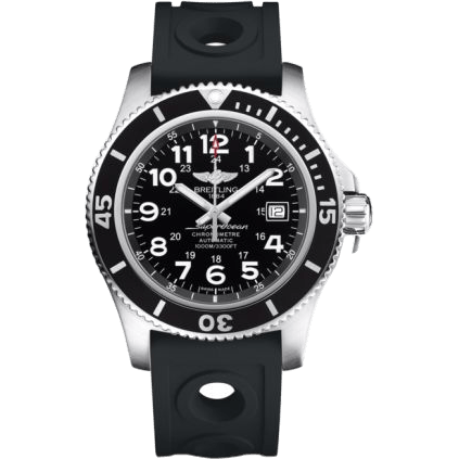 Breitling Superocean II 44 Stainless Steel / Black / Volcano Black / Ocean Racer II / Pin A17392D7/BD68/227S/A20SS.1