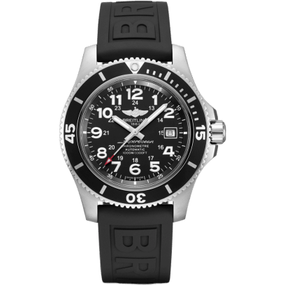 Breitling Superocean II 44 Stainless Steel / Black / Volcano Black / Rubber / Folding A17392D71B1S2