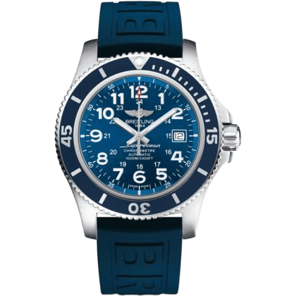 Superocean II 44 Stainless Steel / Blue / Mariner Blue / Rubber