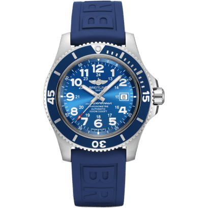 Breitling Superocean II 44 Stainless Steel / Blue / Mariner Blue / Rubber / Pin A17392D81C1S1