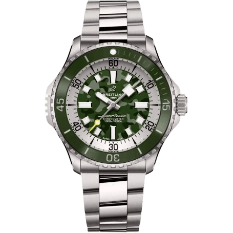 SuperOcean Automatic 46 Super Diver Titanium / Green Camouflage / Bracelet