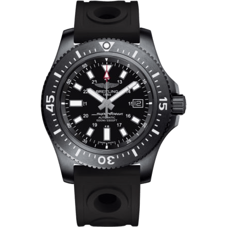 Superocean 44 Special Blacksteel / Black / Rubber