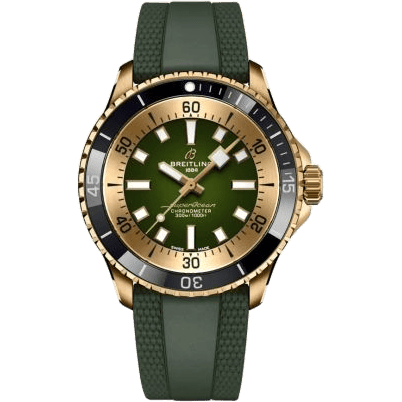 Breitling SuperOcean Automatic 42 Bronze / Green / Rubber N17375201L1S1