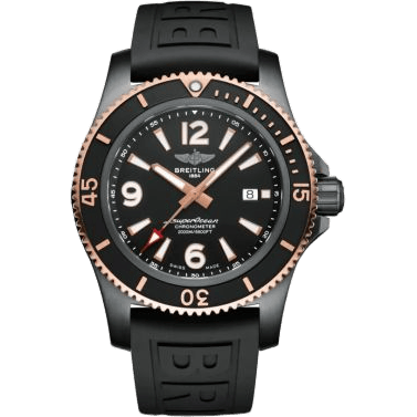 Superocean 46 Blacksteel / Red Gold / Black / Rubber