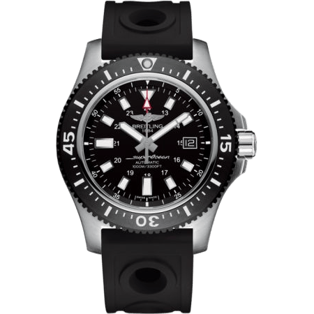 Superocean 44 Special Stainless Steel / Volcano Black / Rubber