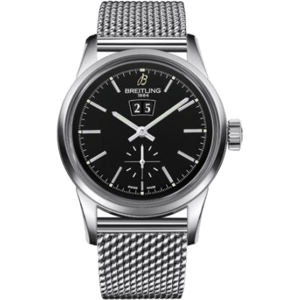 Transocean 38 Stainless Steel / Black / Bracelet