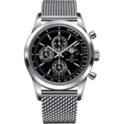 Transocean Chronograph 1461 Stainless Steel / Black / Bracelet