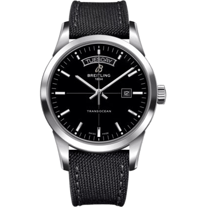 Breitling Transocean Day & Date Stainless Steel / Black / Military A4531012/BB69/109W/A20BA.1