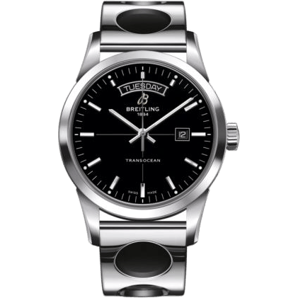 Breitling Transocean Day & Date Stainless Steel / Black / Racer A4531012/BB69/222A