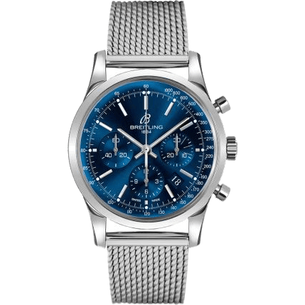 Transocean Chronograph Stainless Steel / Blue / Limited Edition