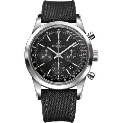 Transocean Chronograph Stainless Steel / Black / Military / Pin
