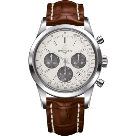 Transocean Chronograph Stainless Steel / Panda / Croco / Folding