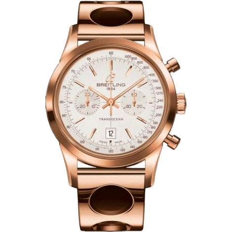 Transocean Chronograph 38 Gold / Silver / Racer