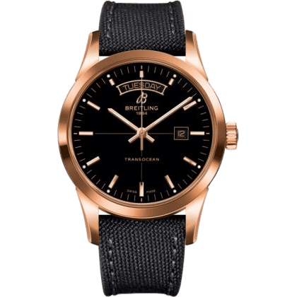 Breitling Transocean Day & Date Red Gold / Black / Military / Pin R4531012/BB70/109W/R20BA.1
