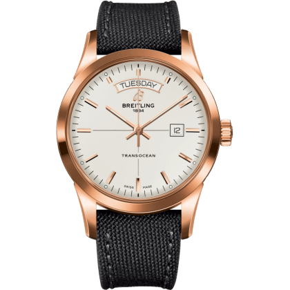 Breitling Transocean Day & Date Red Gold / Silver / Military / Pin R4531012/G752/109W/R20BA.1