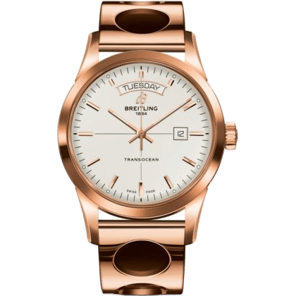 Breitling Transocean Day & Date Red Gold / Silver / Racer R4531012/G752/220R