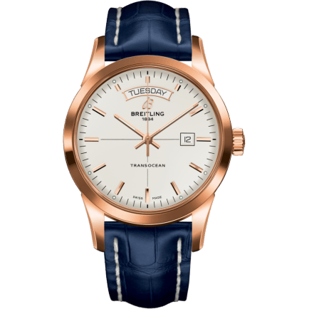 Breitling Transocean Day & Date Red Gold / Silver / Croco / Folding R4531012/G752/732P/R20D.1