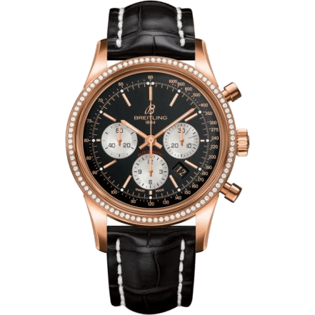Transocean Chronograph Red Gold / Diamond / Reverse Panda / Croco