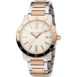 Bulgari Solotempo 41.5 Two Tone White Bracelet