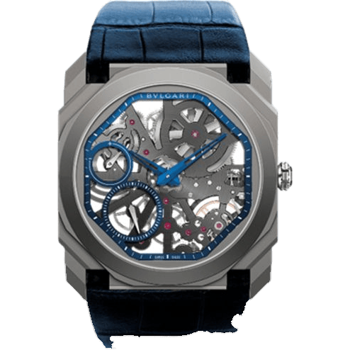 Octo Finissimo Skeleton Titanium / Alligator / Limited Edition