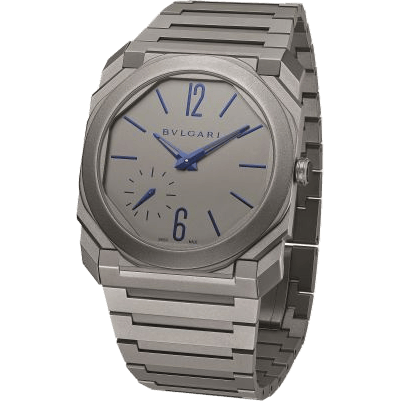Bulgari Octo Finissimo Automatic Titanium / Grey - Blue / Bracelet 102945