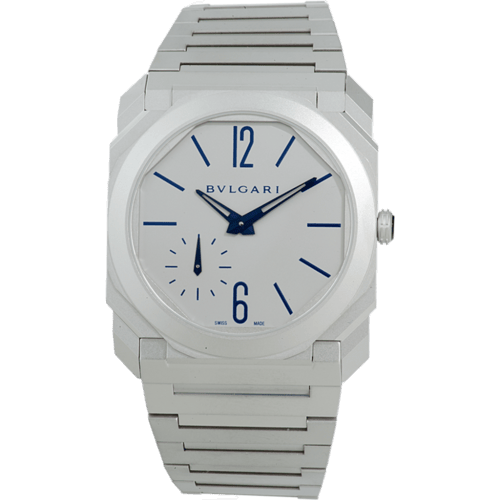 Bulgari Octo Finissimo Automatic Titanium / Grey - Blue / Bracelet 103170