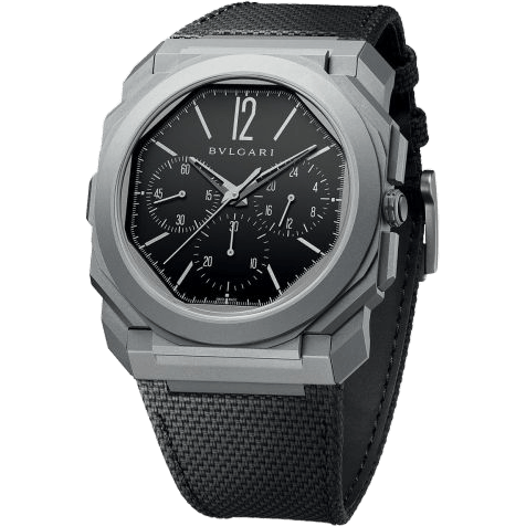 Bulgari Octo Finissimo Chronograph GMT Automatic Titanium / Black 103371