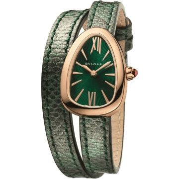 Serpenti Skin Pink Gold / Green