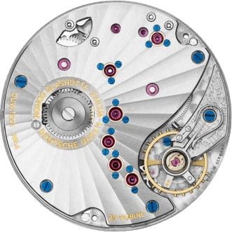 Nomos Glashütte caliber DUW 1001