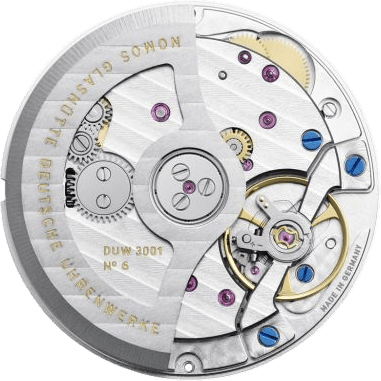 Nomos Glashütte caliber DUW 3001