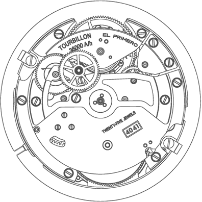 Zenith caliber El Primero 4041 C